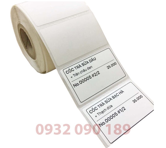 Tem decal nhiệt trà sữa